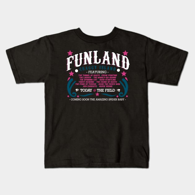 Funland - The Field - Craggy Island Kids T-Shirt by Meta Cortex